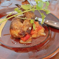 オステリアラマンテ ナゴヤグローバルゲート - 1時間かけて焼くロティサリーチキン
