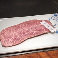 鉄板焼　利花苑 - ◆ミスジ・・見るからに美味しそう。