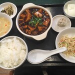 百香亭 牛久店 - 麻婆豆腐定食（￥780）