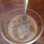 カキ焼き白山 - すだちゼリーのジンジャエール掛け