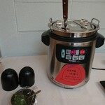 カキ焼き白山 - みそ汁(ビュッフェコーナー)