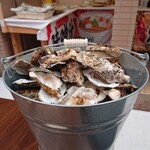 カキ焼き白山 - 自分が食べた牡蠣の殻