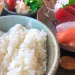 開山 - ピカピカつやつやのお米！