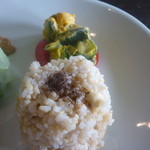 MAGNOLIA - 南瓜のサラダ、有機玄米御飯