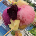 ジェラ沖縄 - 泡盛,フルーツパパイヤ,ドラゴンフルーツ(*´-`)ジェラート