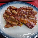 焼肉 たつみ - ネクタイ、特選ハラミ