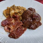 焼肉 たつみ - ハチノス、ミミクリ、レバー