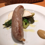 丿貫 - 丿貫(自家製 黒毛和牛と仔羊のソーセージ)