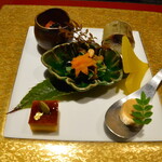 Hoshinoya Kyou To Dainingu - 八寸6品 食物月の肴核