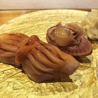 難波 鮨 栞庵 やましろ - 握り　赤貝　身と紐