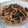 ワインとアテ くま牧場 - 料理写真:Polpo tritato e spaghetti con salsa di pomodoro e Olive