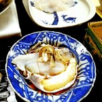 道人 - これは素焼きにして、白子ダレ。テッピを包んで。