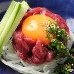 Salted yukhoe (horse meat)