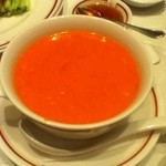 筑紫樓 - ふかひれと蟹卵のスープ
