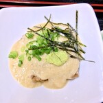 十八番 - とろろ納豆とアジの開き定食。¥850。