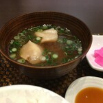 市場カフェ 黒銀 - 味噌汁