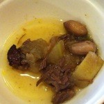 台湾料理故宮 - 18回目8/9豚の角煮　茹でピーナッツ　八角の風味あり