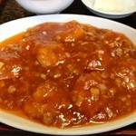 中華料理　幸莱 - エビチリ定食：787円