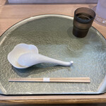 中華そば 深緑 - お盆