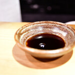 焼鳥しん - 【地鶏の白レバ刺(小)@800円】醤油