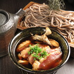 Chicken Seirosoba made with Shintoku local chicken