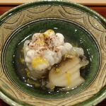 馳走 山傳 - 蕪・白子・鮑・菊花