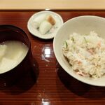 馳走 山傳 -  ご飯・止椀・香の物