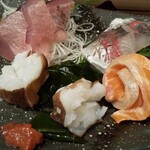あさの屋 - 盛り合わせ。スマかつおがベリグ。