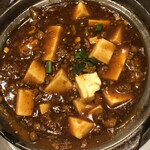 中華料理 華景園 - 黒麻婆豆腐