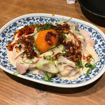 Tsurukame Hachiban - 自家製ラー油の棒々鶏430円(税別)