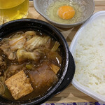 ほっともっと - 料理写真:すき焼き弁当。(並) タマゴは、自前。