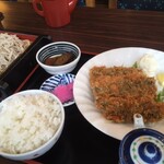 さか本 そば店 - サンマフライともり蕎麦のセット