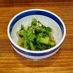 串焼き 巴 - 菜の花お浸し