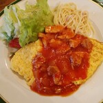 レストランびーどろ - びーどろランチ（チキンオムレツ）