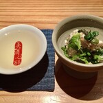 とり茶太郎 - 酒となめろうっていい感じですよねぇ　呑む気満々です