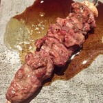 とり茶太郎 - ホロホロ鳥の背肝　これがヤヴァかった　こんなの出されたらカウンターで悶えちゃう