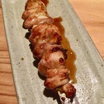 とり茶太郎 - 比内地鶏のおたふくです　まあこんな量を巻きつけるのに何羽分でしょうって嬉しいんだけど