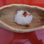 割烹 新多久 - 飯蒸し