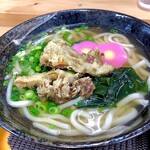 はなちゃんうどん  - まいたけ天うどん　大盛り　うどんにin