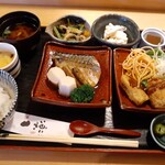 Wakon Yousai Rakuten - 鯖とミンチカツ定食