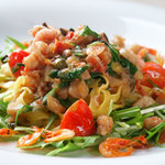 クレオス - 新鮮魚介類をシェフ渡邊の手打ちパスタでどうぞ！