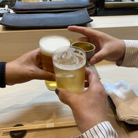 松寿司 - 3人で乾杯✧(๑✪д✪)۶ㅂ٩(✪д✪๑)✧