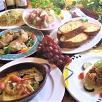 イタリアンカジュアルダイニング何駄感駄 - 4000円コース