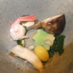 寿司　懐石処　光 - 松茸の土瓶蒸しの具財　【　２０１２年８月　】