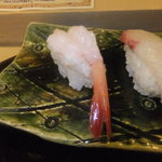 寿司　懐石処　光 - 握り　えびとかんぱち　【　２０１２年８月　】