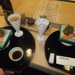 寿司　懐石処　光 - 刺身　３点盛り　【　２０１２年８月　】