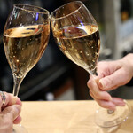 波へい - ロゼスパークリングで乾杯♪