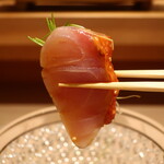 鮨 しみづ - 金目鯛炙りの燻製仕立てリフトアップ