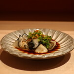 鮨 しみづ - 佐賀県いろは牡蠣のポン酢掛け