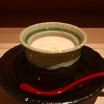 鮨 しみづ - 白子の茶碗蒸し